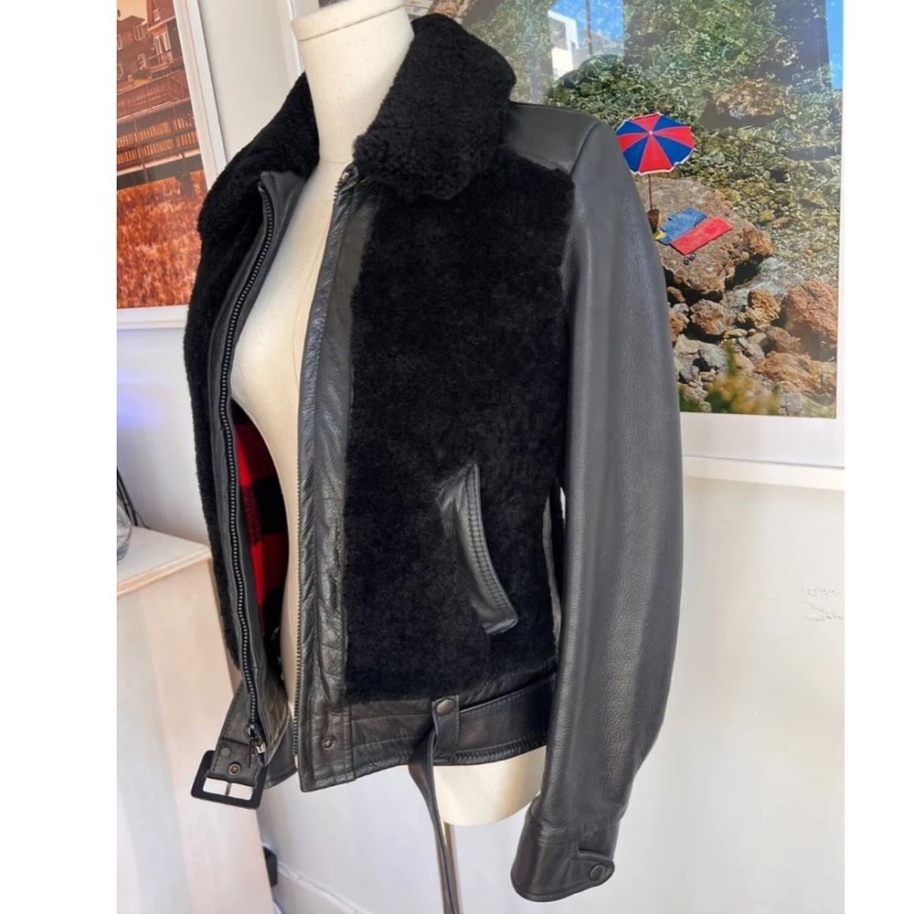 Schott NYC Sheepskin Leather Jacket - Picture 2 of 7
